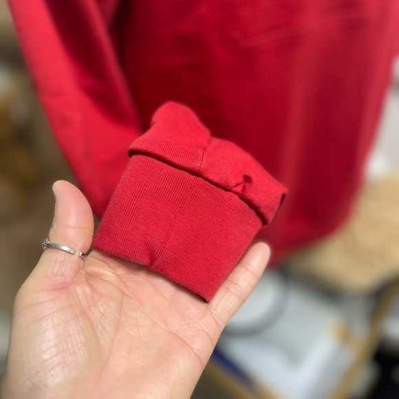 EUC Men’s X-Small (Italian Size 44) Dolce & Gabbana Logo-embossed Sweatshirt Red - Picture 12 of 16